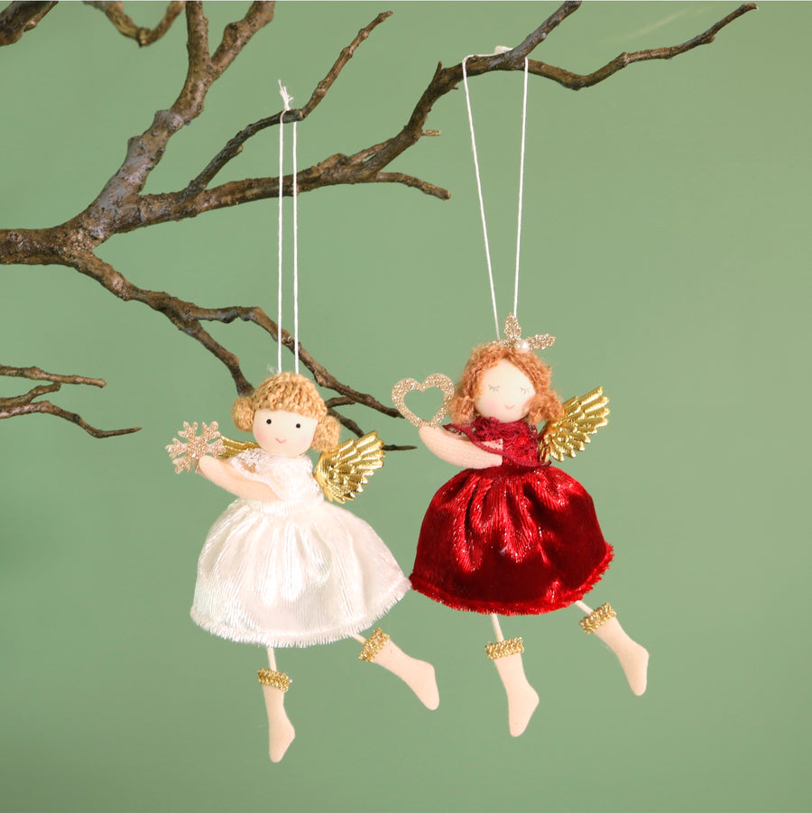 Festive Hanging Fairy No5. (2 Designs - Scarlett & Fifi)