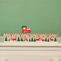 Festive Wooden Countdown To Xmas No:03 (Light Up)