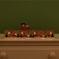 Festive Wooden Countdown To Xmas No:03 (Light Up)