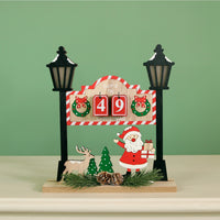 Festive Wooden Countdown To Xmas No:4 (Light Up)