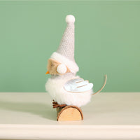 Festive Fluffy Bird On a Log