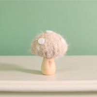 Autumn Felt Wooden Toadstool (8.5cm)