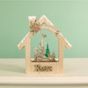 Festive Wooden Scene House Ornament