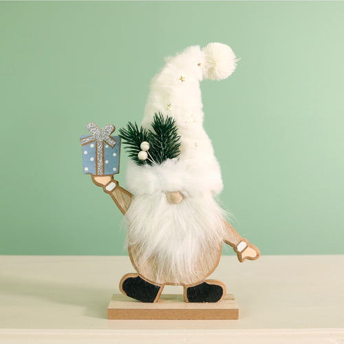 Festive Wooden Wobblewink The Gonk