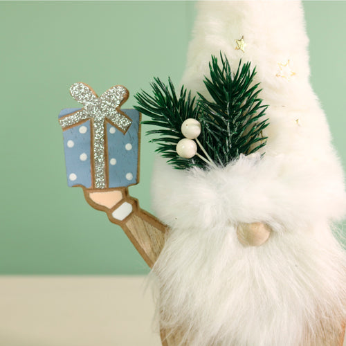 Festive Wooden Wobblewink The Gonk