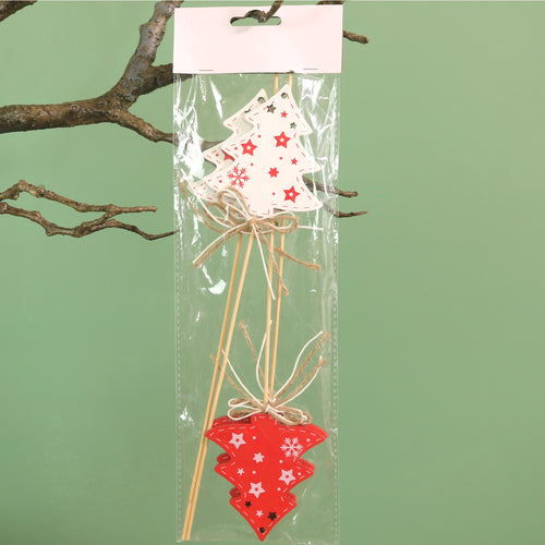 Festive Wooden Pics - Christmas Trees