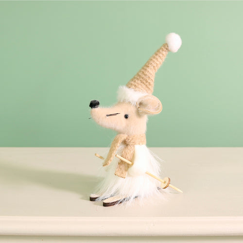 Festive Winifred The Skiing Mouse