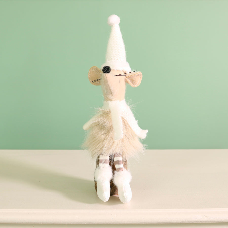 Festive Hazel Mouse On A Log