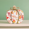 Autumn Wooden Falling Season Pumpkin Ornament