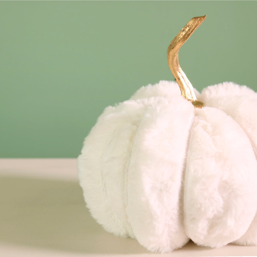 Festive Fur Pumpkin (16cm)