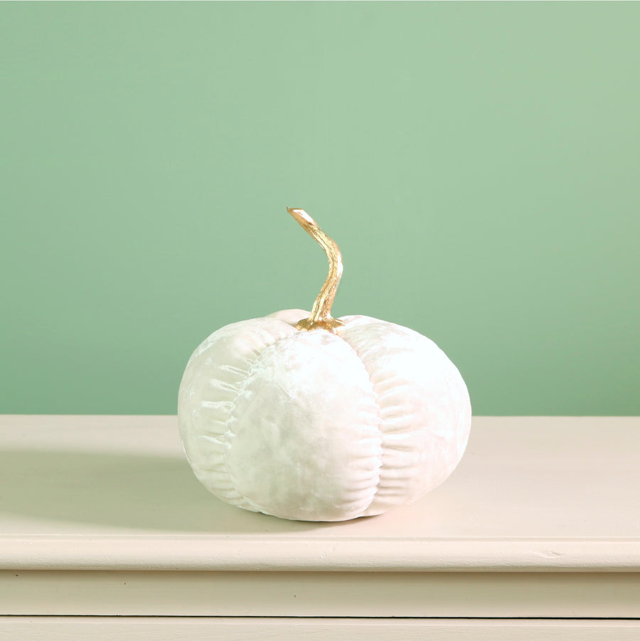 Festive Velour Pumpkin (16cm)