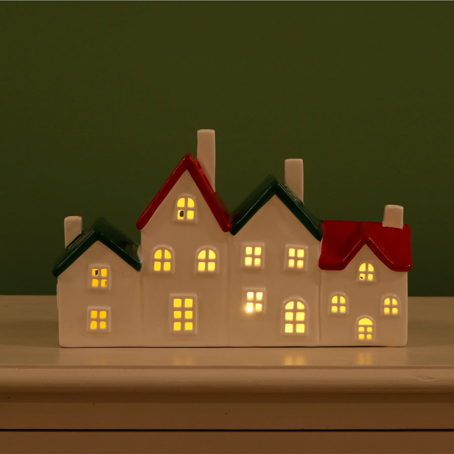 Ceramic The Little Hideaways Light Up Cottages