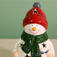 Ceramic Snowpuff Light Up Snowman