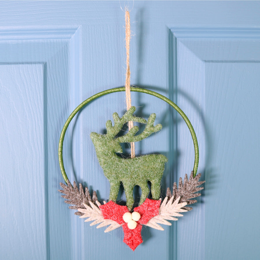 Festive Hanging Reindeer Ring
