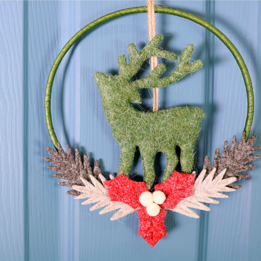 Festive Hanging Reindeer Ring