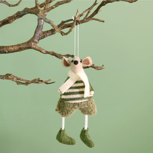 Festive Stanley The Sitting Mouse