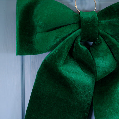 Velvet Hanging Bow Large