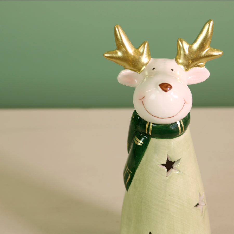 Ceramic Clover The Light Up Reindeer