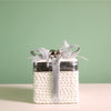 Festive Iridescent Woven Present With Bells