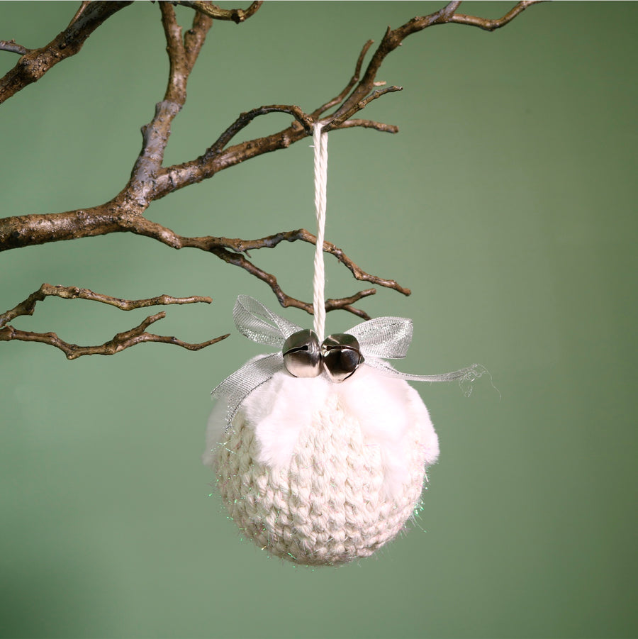 Festive Iridescent Woven Christmas Pudding