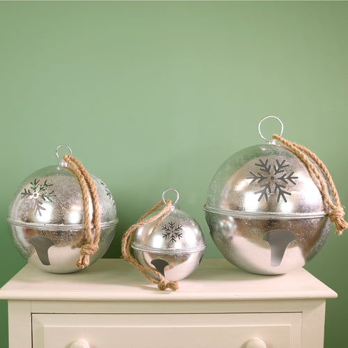 Festive Hanging Bauble Bell (Set Of 3)