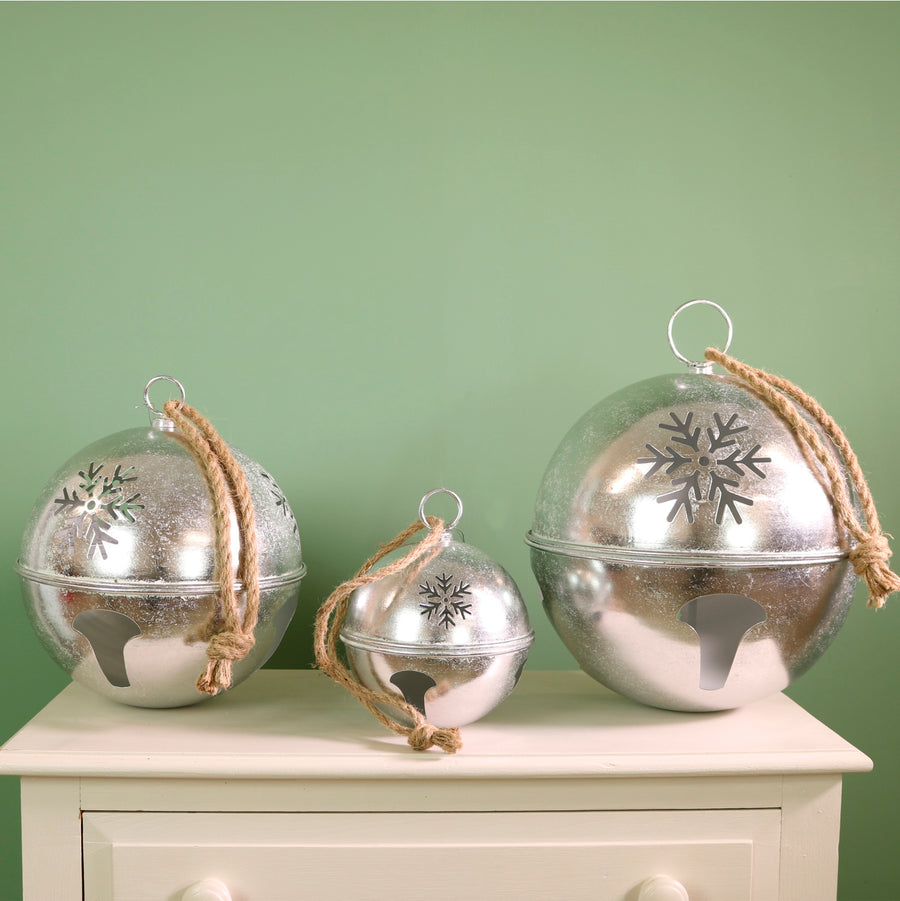 Festive Hanging Bauble Bell (Set Of 3)