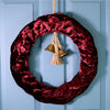 Festive Velvet Bow & Bell Wreath