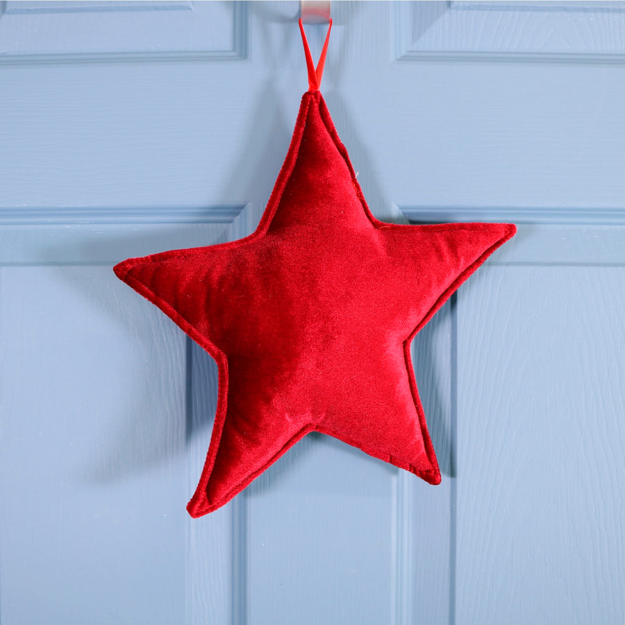 Velvet Hanging Star Cushion