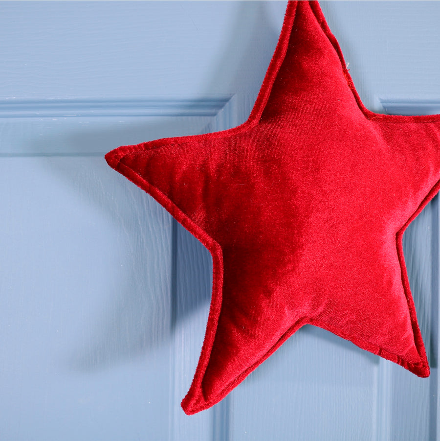 Velvet Hanging Star Cushion