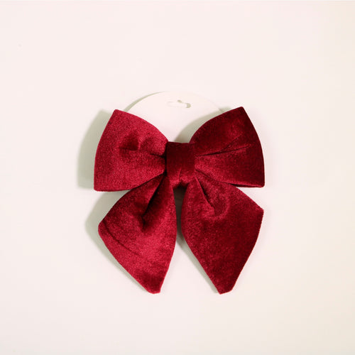 Velvet Hanging Bow Small