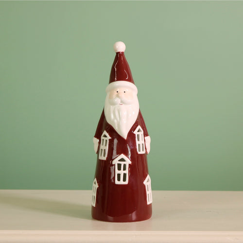 Ceramic Kris Kringle Light Up Ornament