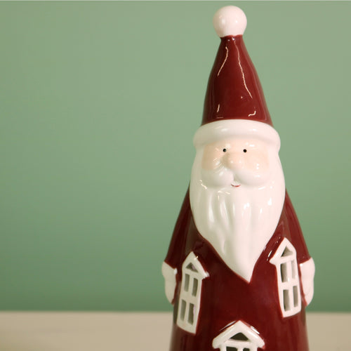 Ceramic Kris Kringle Light Up Ornament