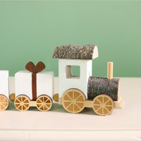 Festive Wooden Yuletide Express Train Ornament