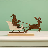 Festive Santa & Rudolf Ornament