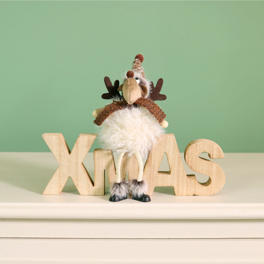 Festive Sitting Pickles The Reindeer Xmas Ornament