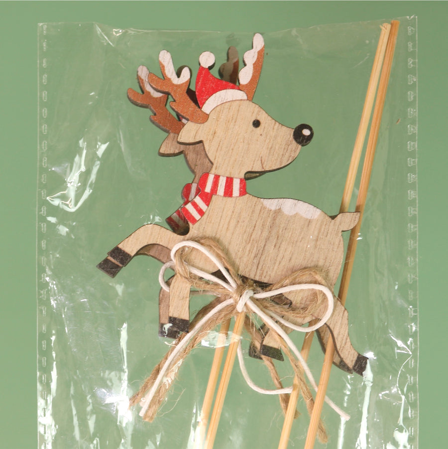 Festive Wooden Pics - Reindeers