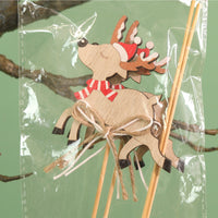 Festive Wooden Pics - Reindeers