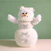 Festive Iridescent Woven Frosty The Snowman