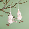 Festive Hanging Winter Bird - 2 Designs (Pearl & Crystal)