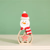 Festive Wooden Sprinkle The Snowman Ornament