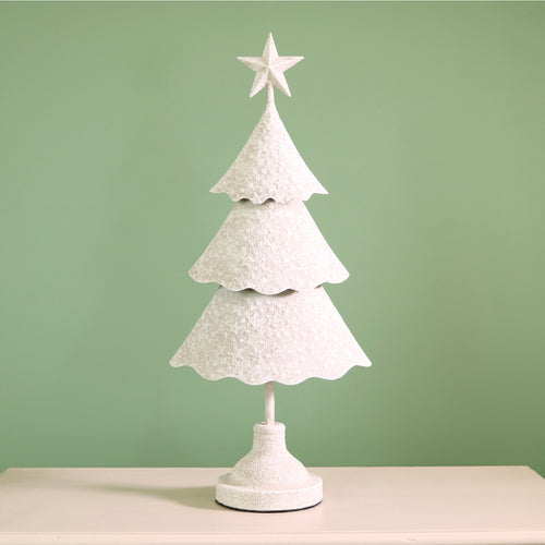 Festive Metal Tree Ornament