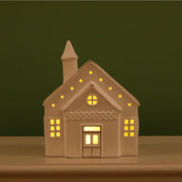 Ceramic Willow Whispers Light Up Cottage
