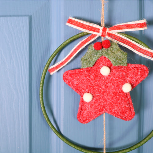 Festive Hanging Star Ring