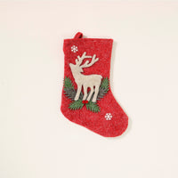 Festive Reindeer Stockings (Set Of 3)