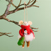 Festive Hanging Nibble Noel Felt Mouse