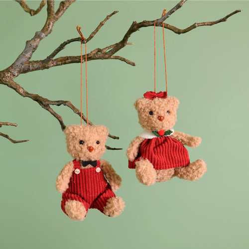 Festive Hanging Bears No2. (2 Designs - Berry & Buttons Bears)