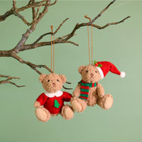 Festive Hanging Bears No3. (2 Designs - (Bill & Basil Bears)