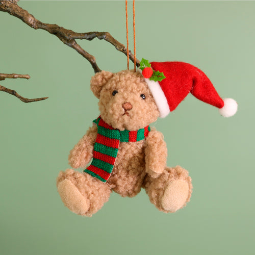 Festive Hanging Bears No3. (2 Designs - (Bill & Basil Bears)