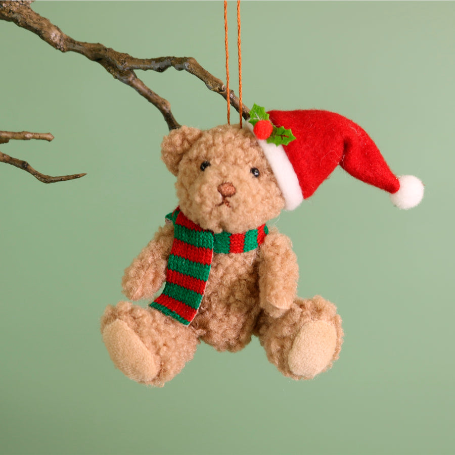 Festive Hanging Bears No3. (2 Designs - (Bill & Basil Bears)