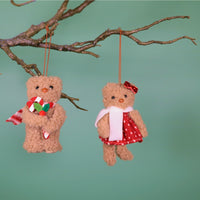 Festive Hanging Bears No4. (2 Designs - (Baxter & Blanche Bears)